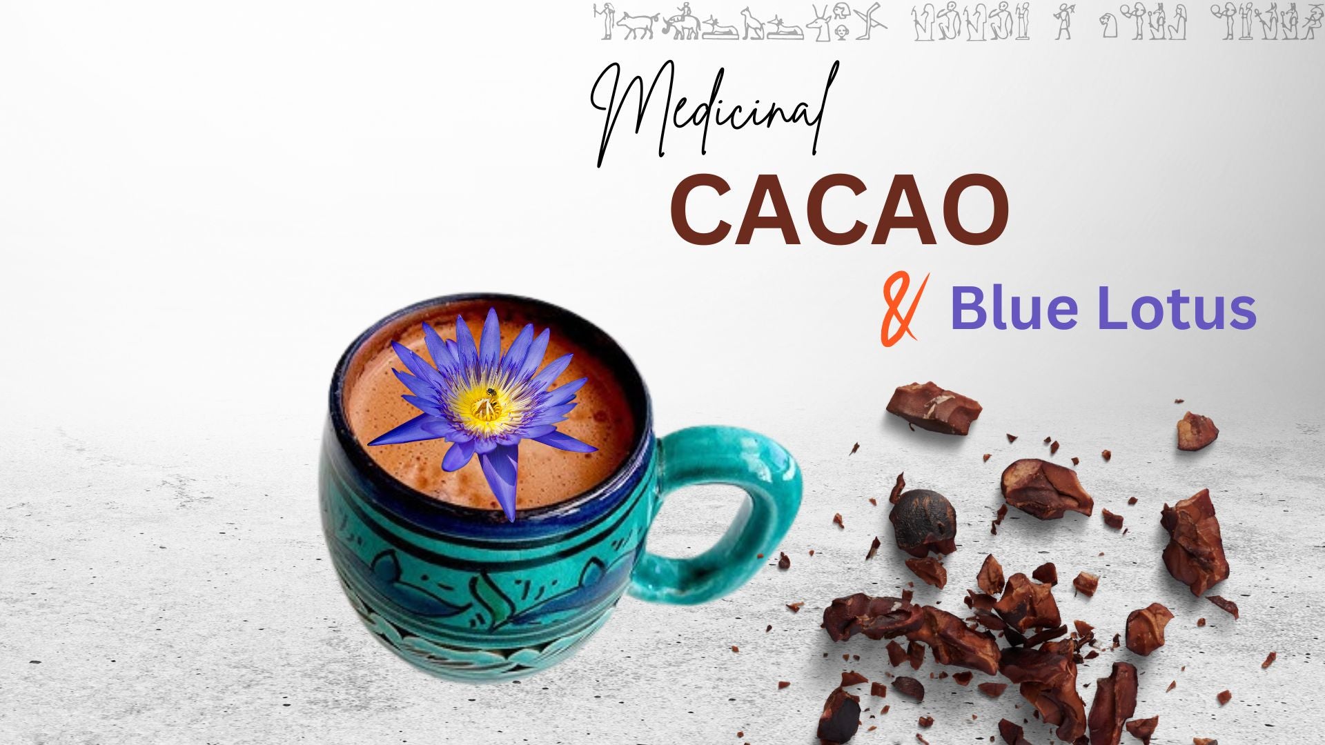 The Magical Benefits of Medicinal Ceremonial Cacao Infused with Blue Lotus Large Flowers