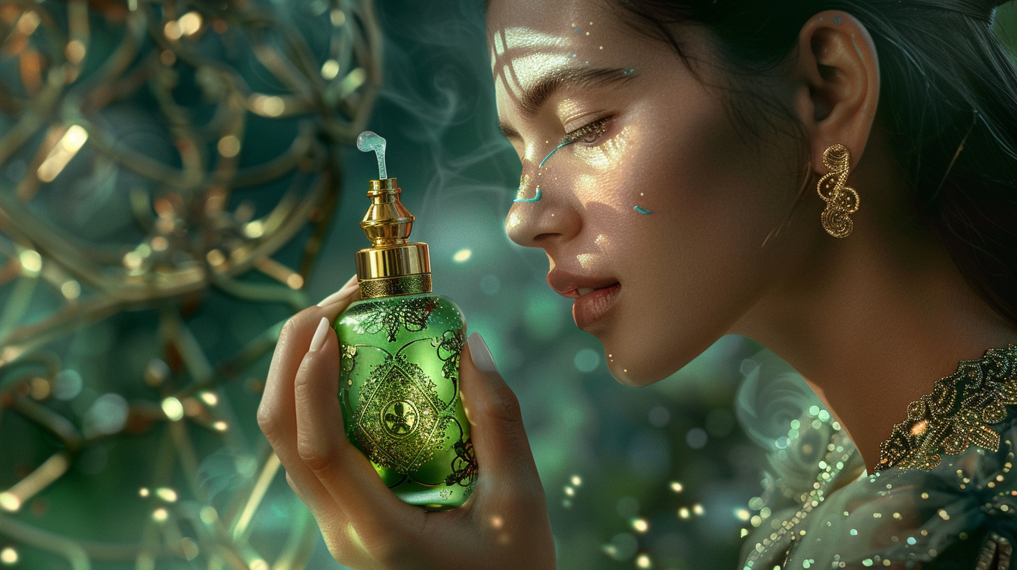 The Luxe Rejuvenation: Plumping, & UV Protect, Green Elite Caviar Elixir with 24K Gold