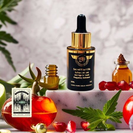 Sacred Youth Elixir Infused with Saffron and 24K Gold - Sacred Ritual Oils