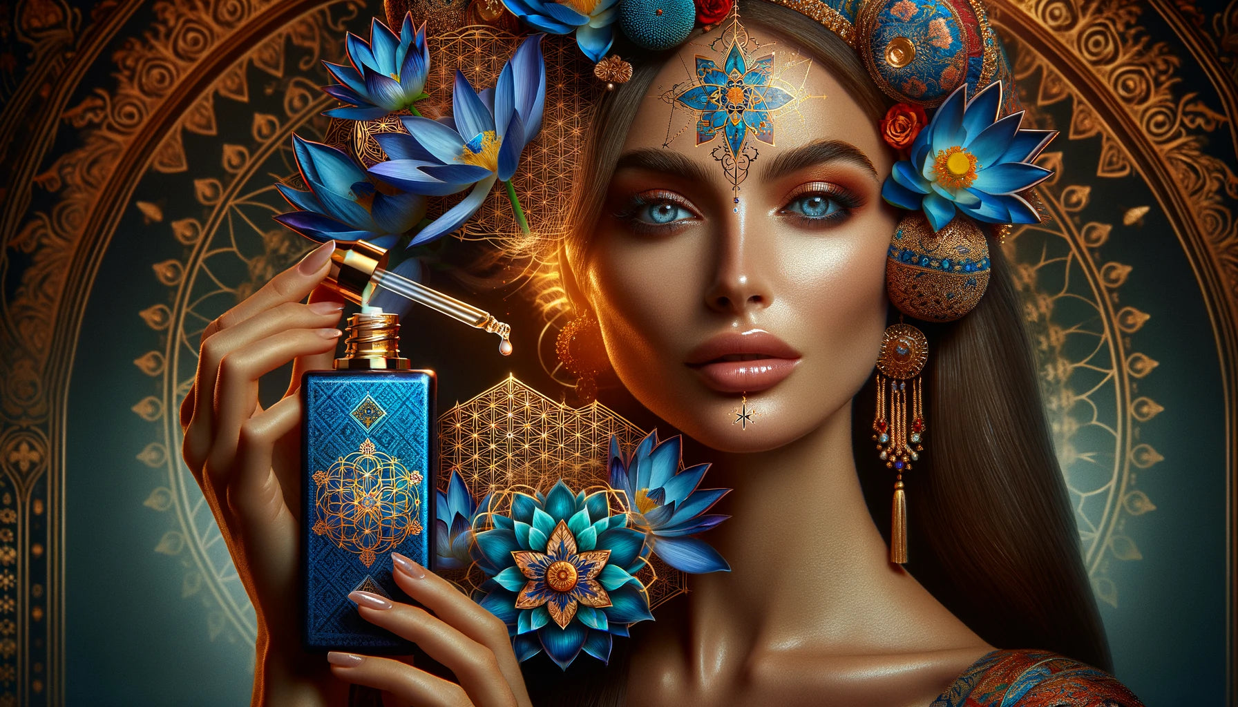 Sacred Elixir Sacred Blue Lotus 300 X Elixir with Moringa & Saffron