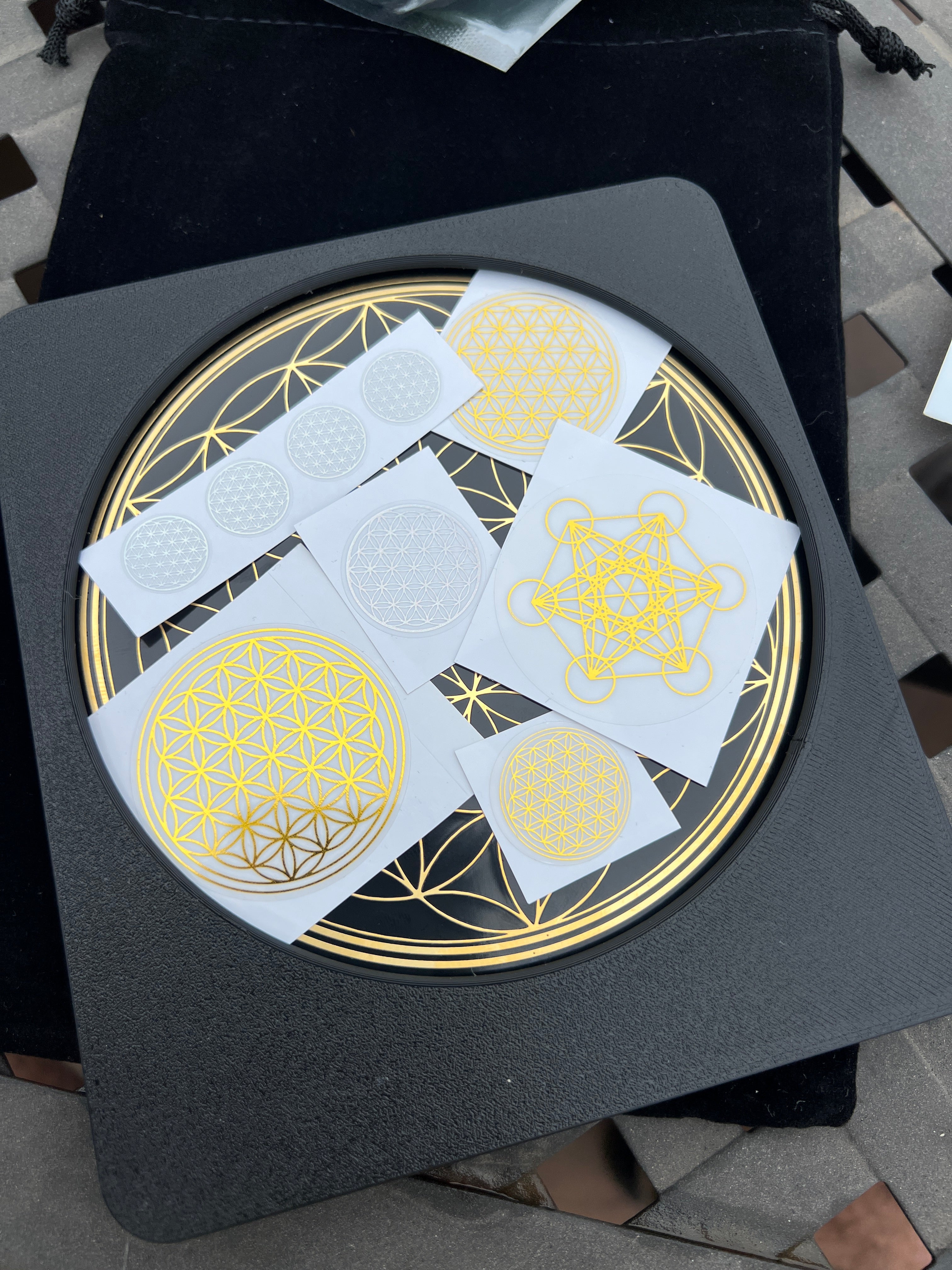 Metatronic Flower of Life Dual Frequency Imprinter + Free Patches