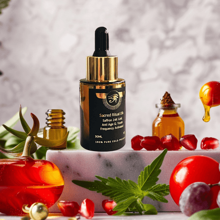 Sacred Youth Elixir Infused with Saffron and 24K Gold - Sacred Ritual Oils