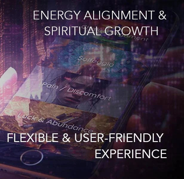 PEMF HEALING frequency healing app for energy alignment and spiritual growth with user-friendly interface