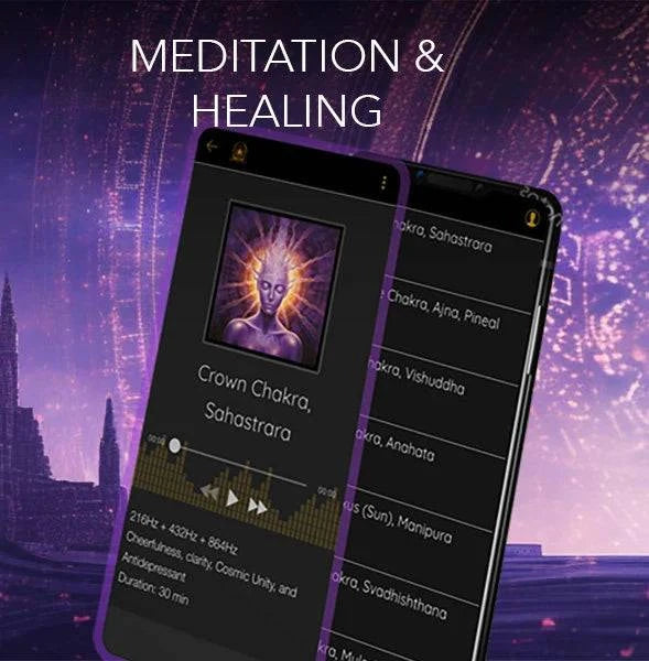 PEMF HEALING frequency healing app for meditation and crown chakra energy balancing